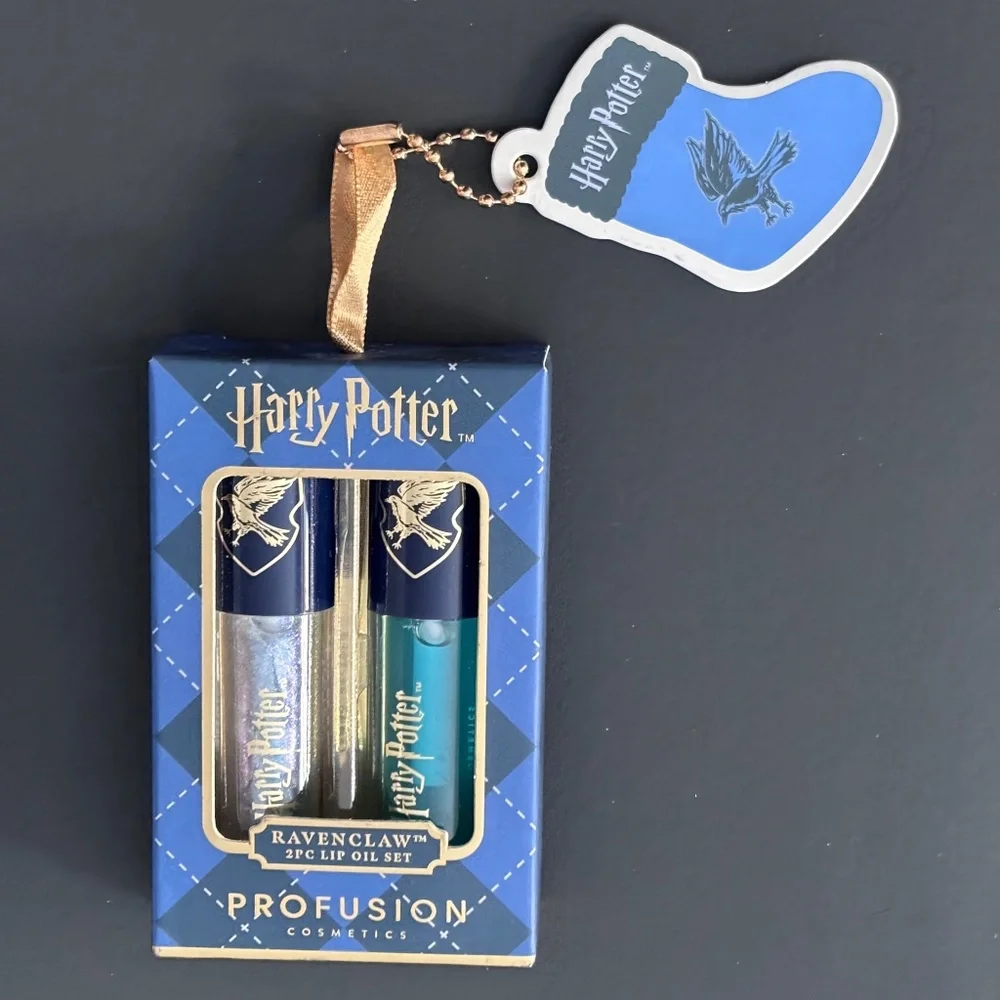 (4 LOT) Harry Potter Profusion Cosmetics Lip Oil 2-Piece Set Holiday Christmas